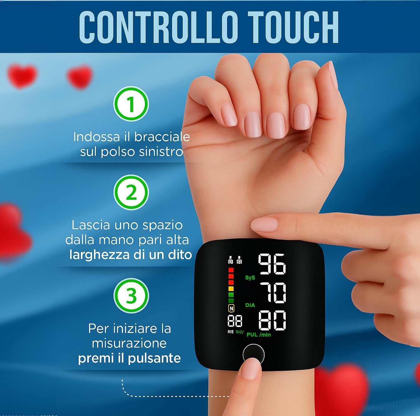 Misuratore Pressione da Polso digitale